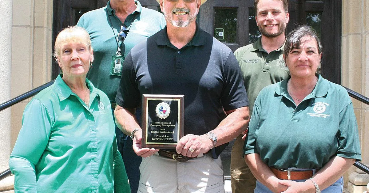 Kerr CERT team honored by TDEM