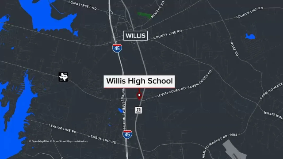 15-year-old arrested after loaded gun found in backpack at Willis High School, officials say