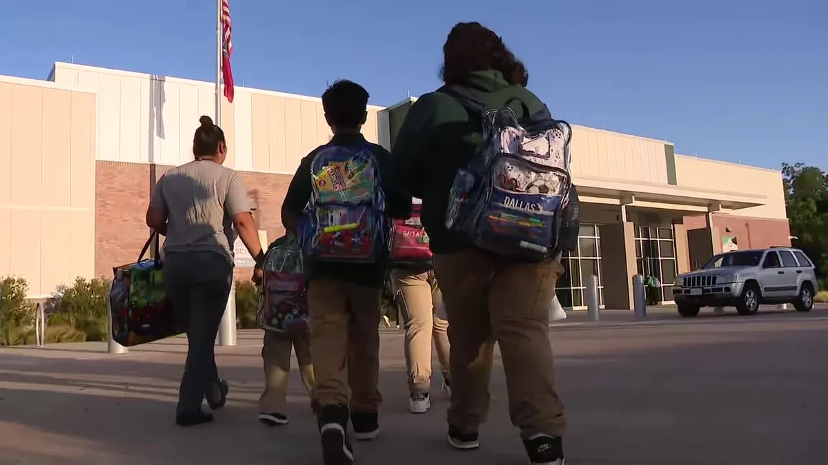 Back to School: Dallas ISD welcomes back students on 20 campuses