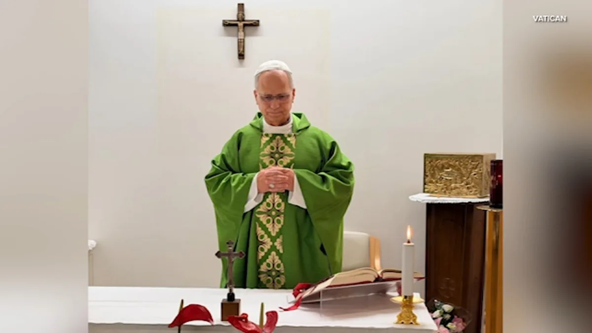 Vatican releases images of Pope Leo XIV celebrating Mass post-surgery
