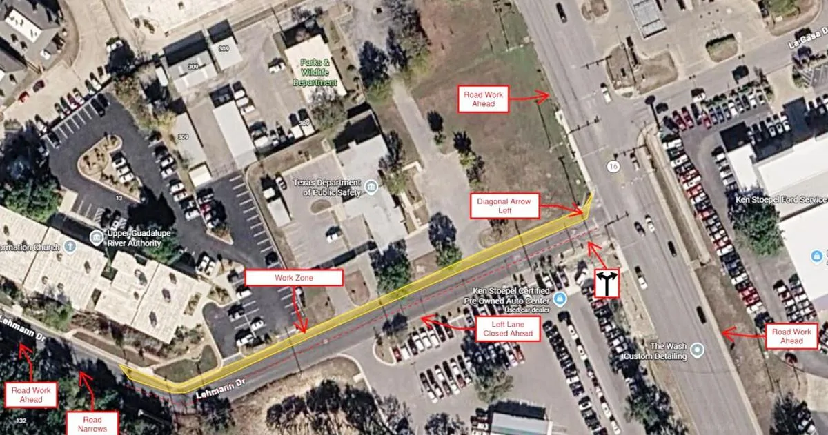 1 lane of Lehmann Drive to close for gas main work