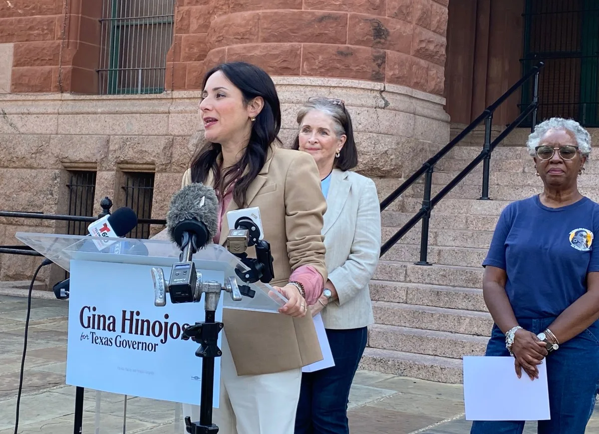 Gina Hinojosa renews call for Gov. Abbott to debate her as she gains in polls