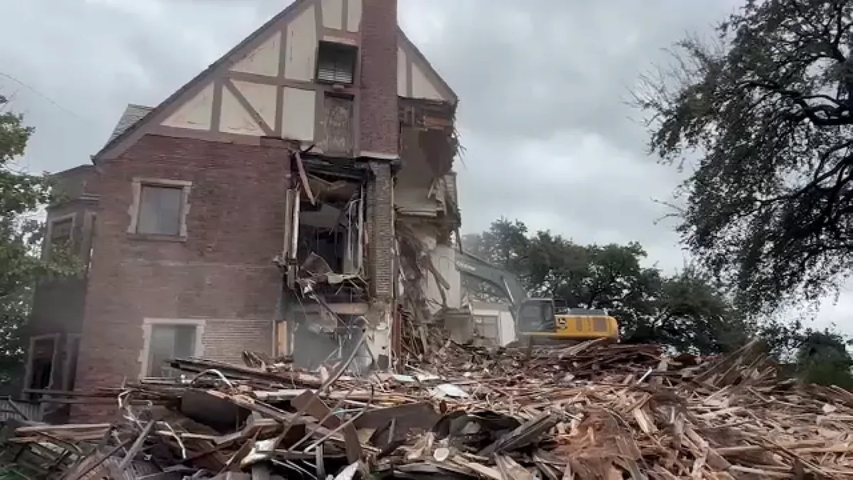 Demolition of historic Kirby mansion in Midtown halted by city over permit issue