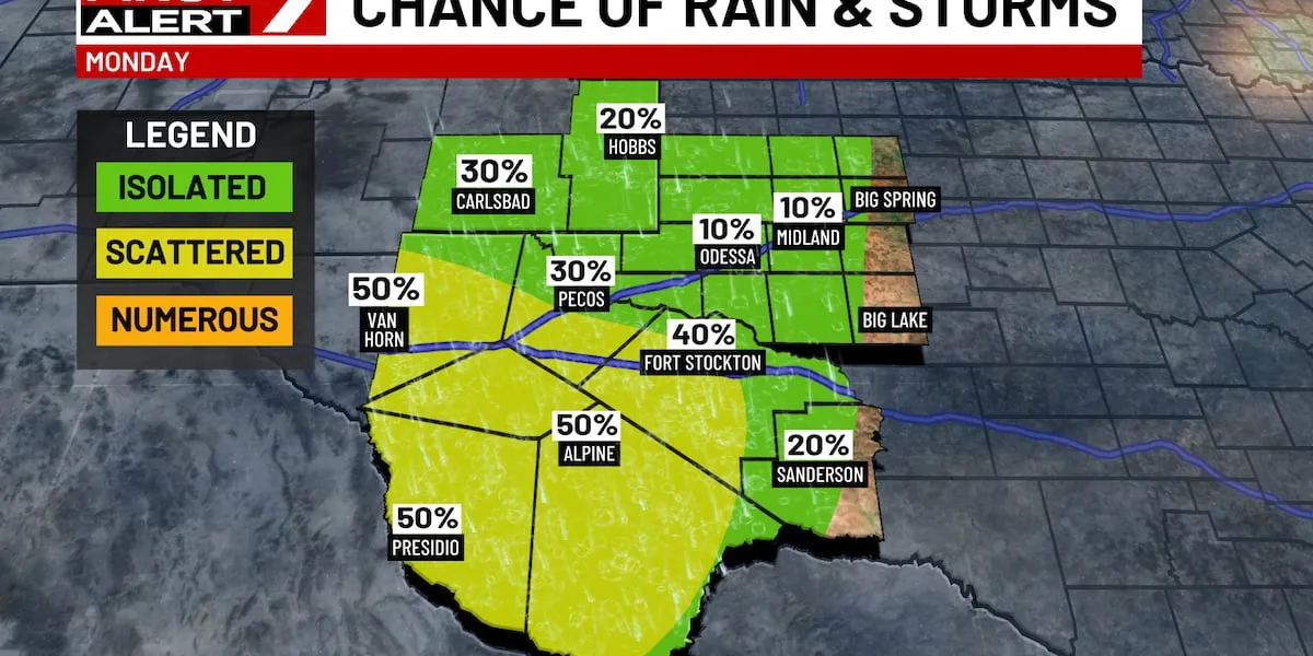 FIRST ALERT 7 Forecast for Monday, July 20th, 2026
