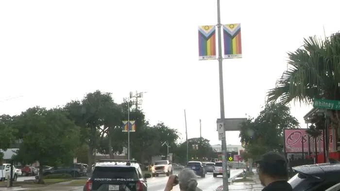 Pride banners installed on Westheimer in Montrose