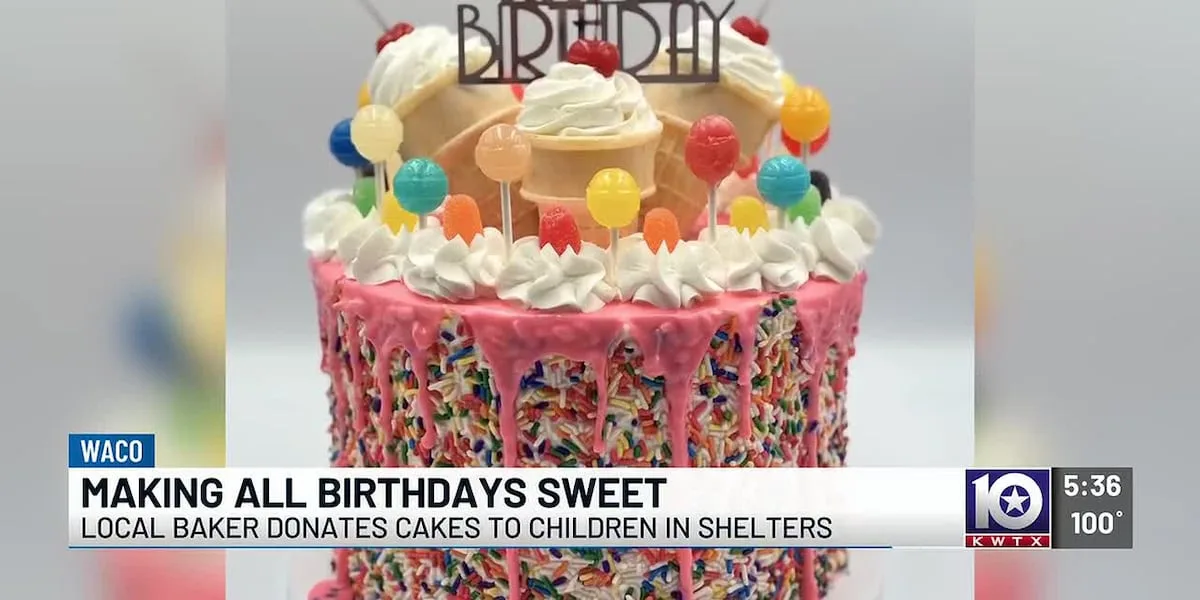 Waco baker brings birthday magic to children in local shelters
