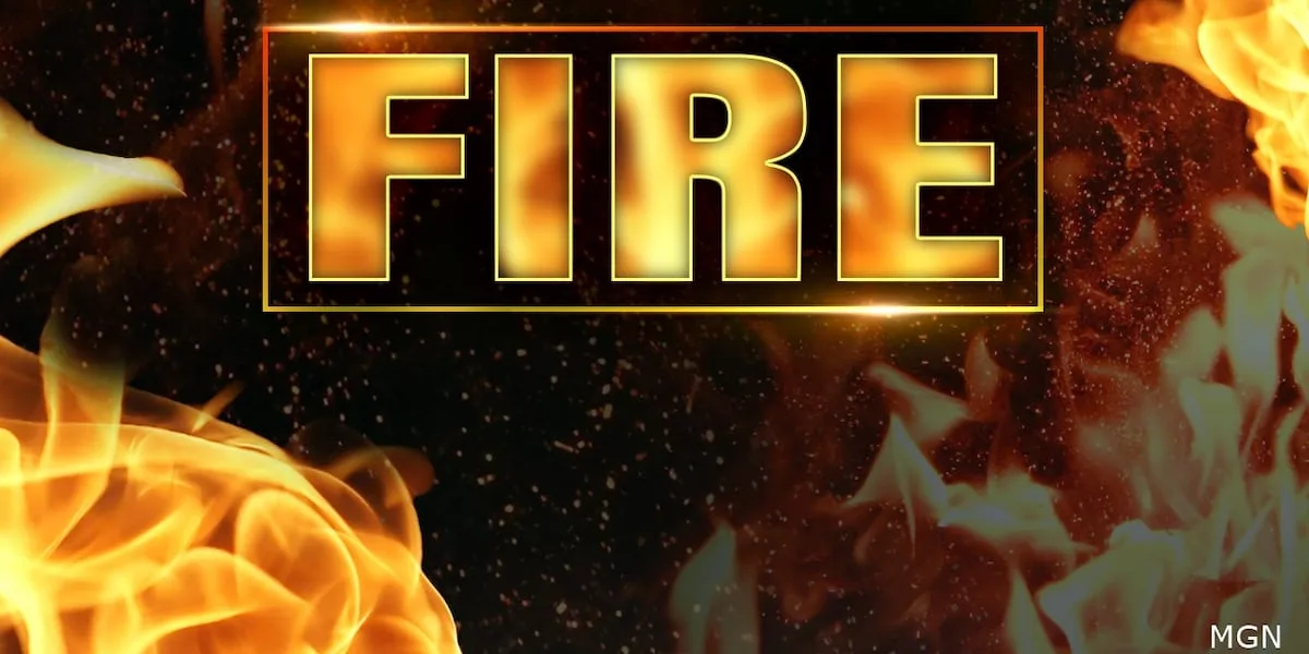 RV fire near Collinsville injures one person