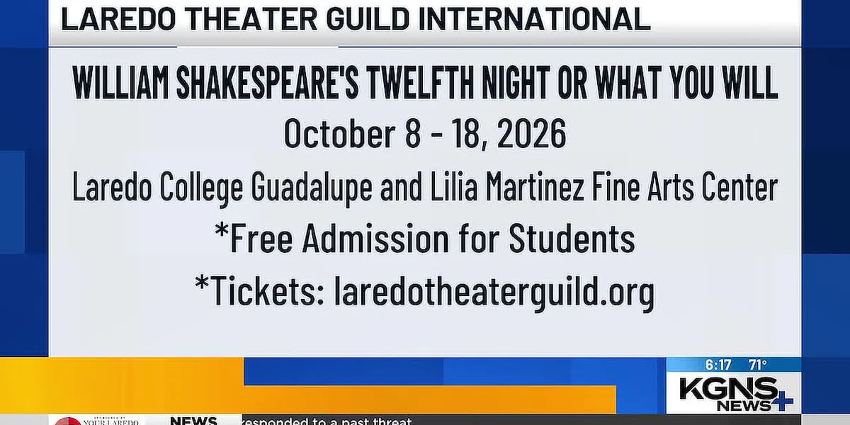 Laredo Theatre Guild brings Shakespeare's "Twelfth Night" to the stage