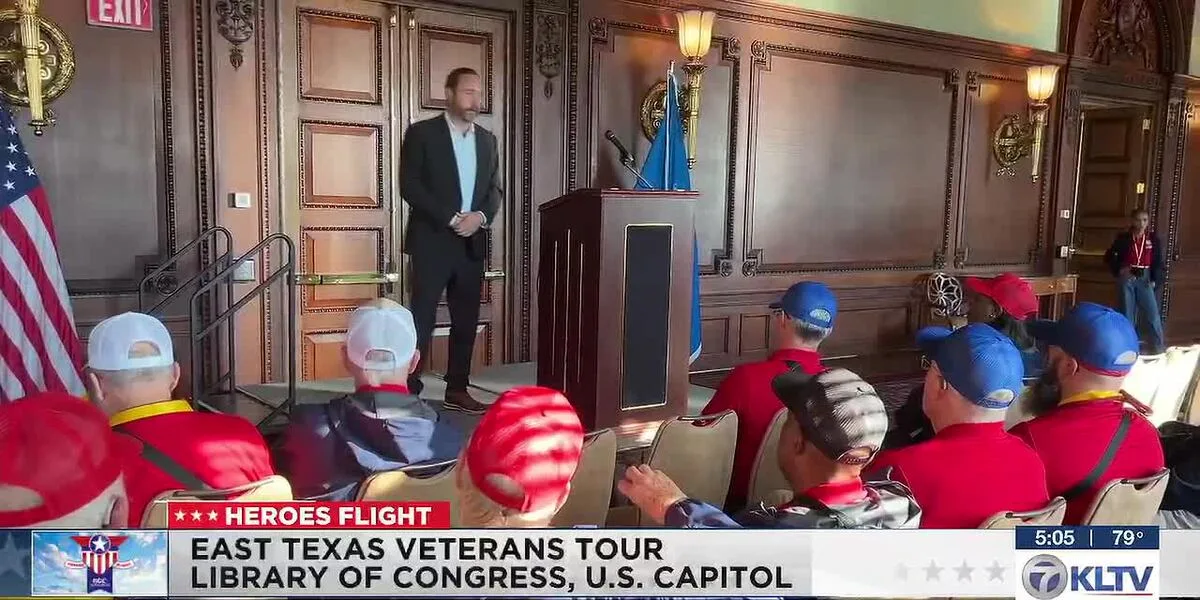 East Texas veterans visit Library of Congress on Day 1 of 22nd annual Brookshire Grocery Company Heroes Flight