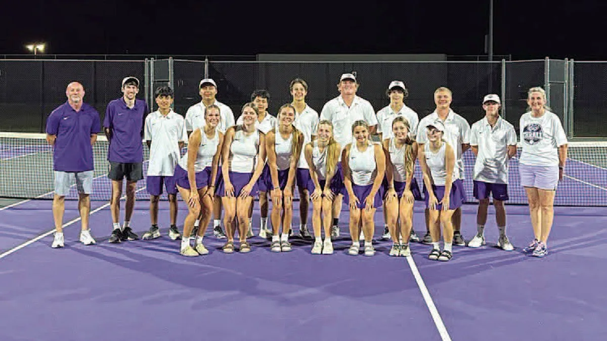 TIGERS TENNIS SWEEPS DRAGONS, 19-0