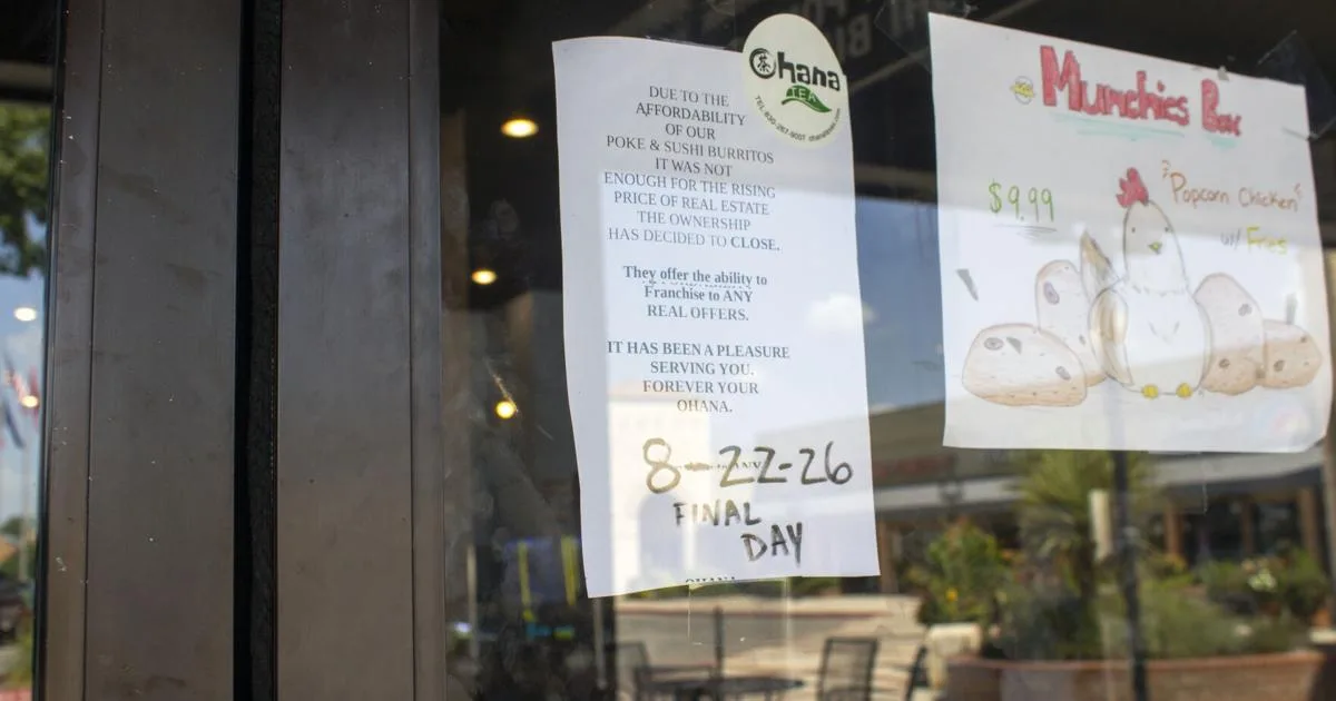 Ohana Poke and Sushi Burrito in New Braunfels to close its doors