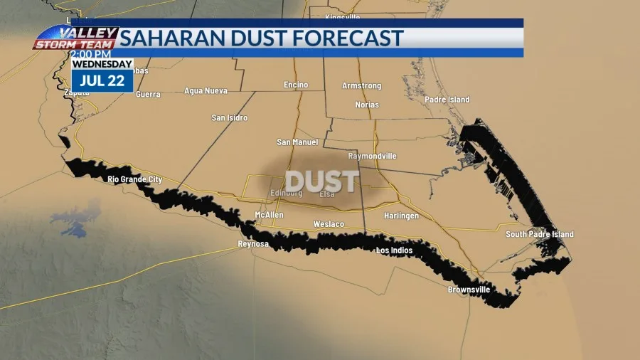 Saharan dust and dry conditions continue this weekend