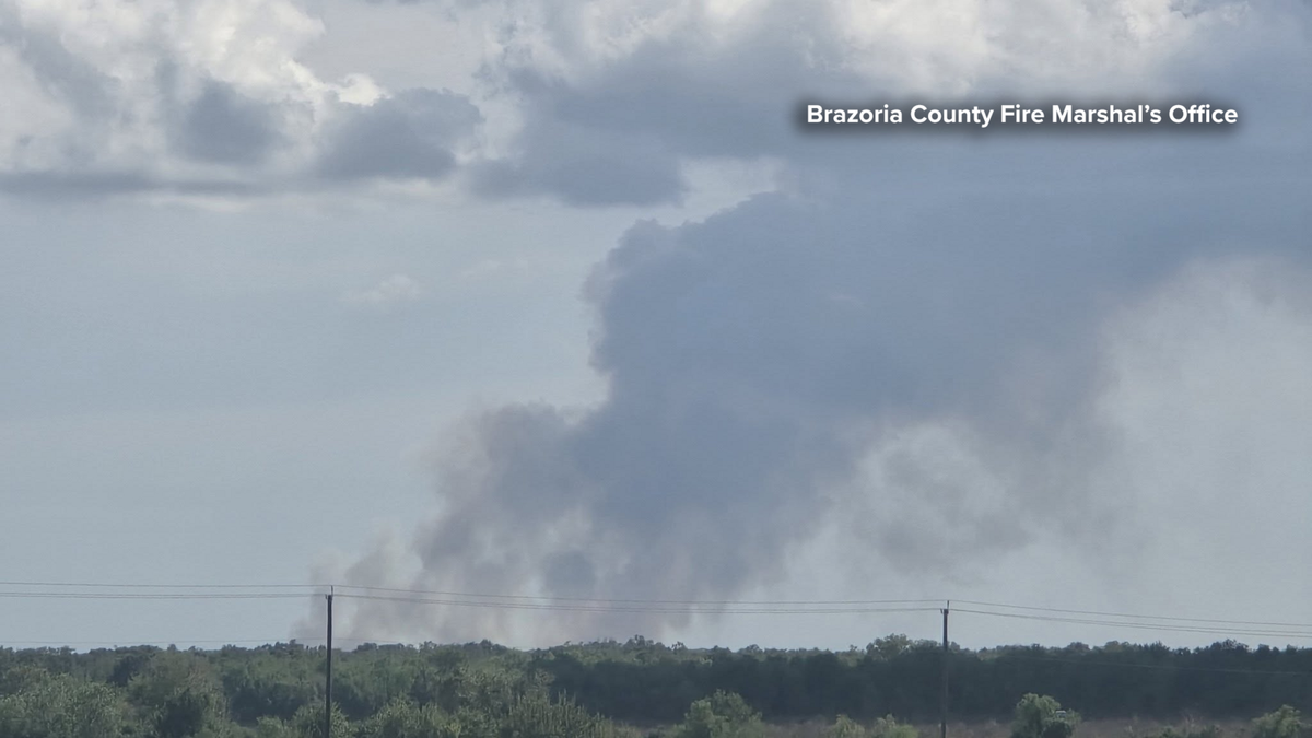 Multiple crews responding to large wildfire near FM 2004, Brazoria County Fire Marshal's Office says