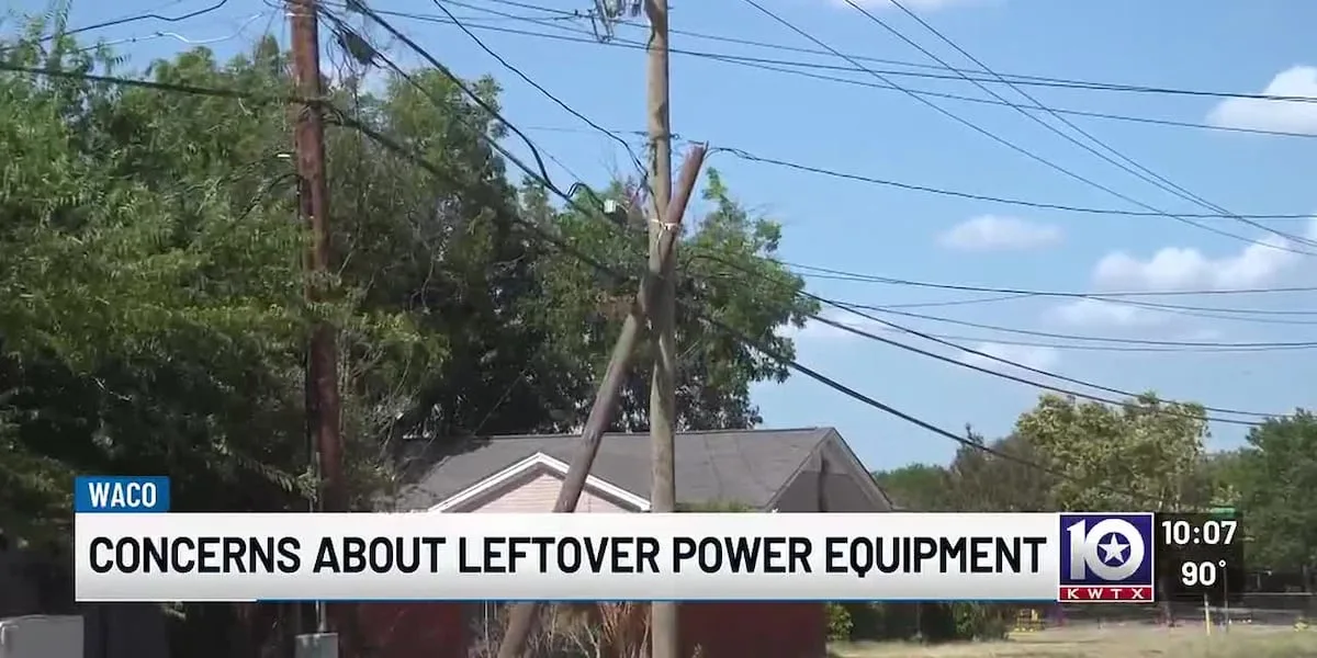 Who's responsible for leftover utility poles? Waco man gets 18 months of circular answers