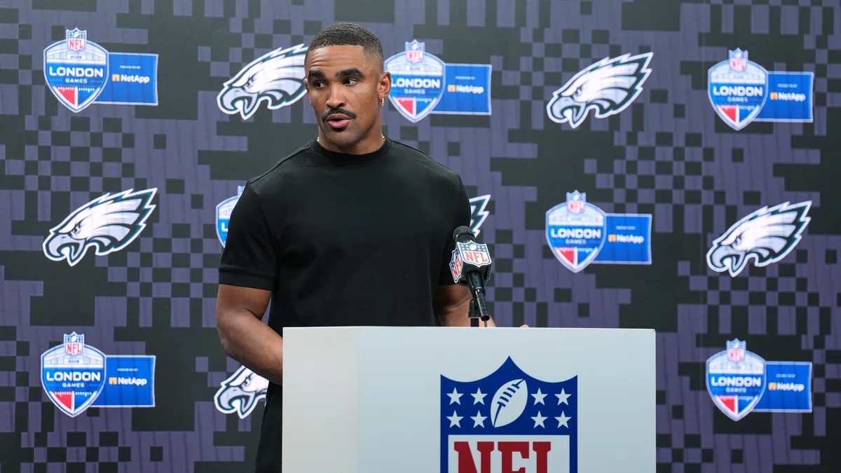 Eagles QB Jalen Hurts out for Sunday game against Panthers due to superficial blood clot