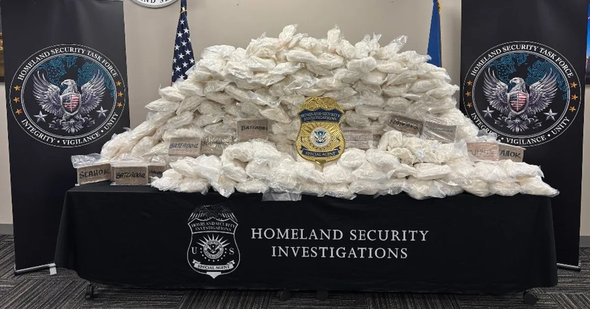Routine traffic stop leads to major drug bust with over 700 pounds of meth and fentanyl found in vehicle
