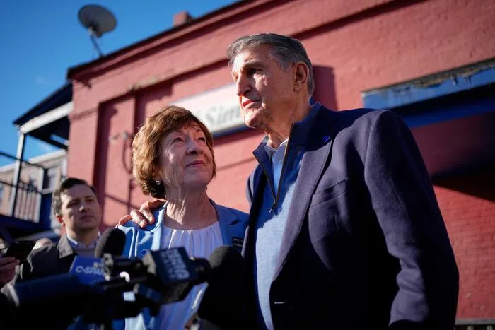Maine Sen. Collins enlists ex-Democratic colleague Manchin in effort to highlight her independence