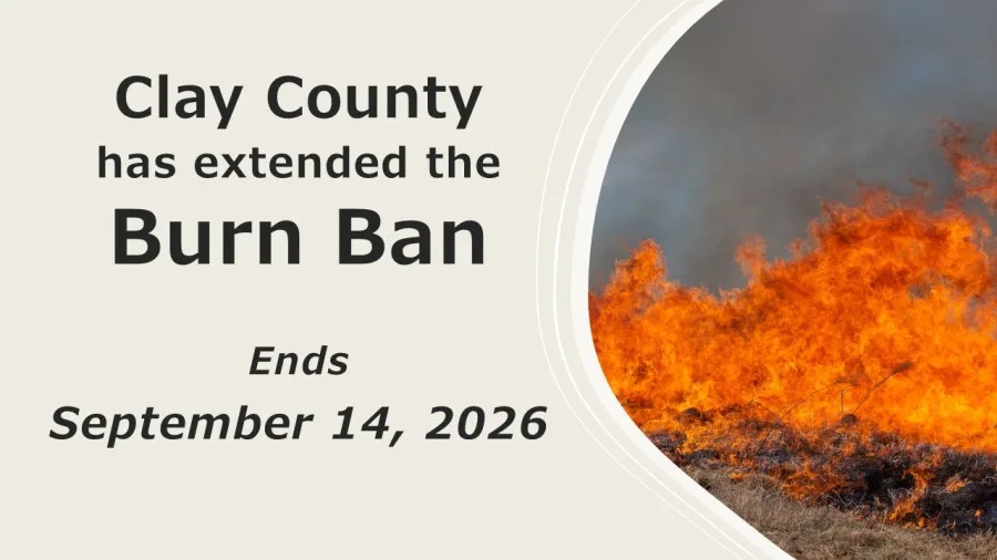 Clay County extends burn ban until September 14