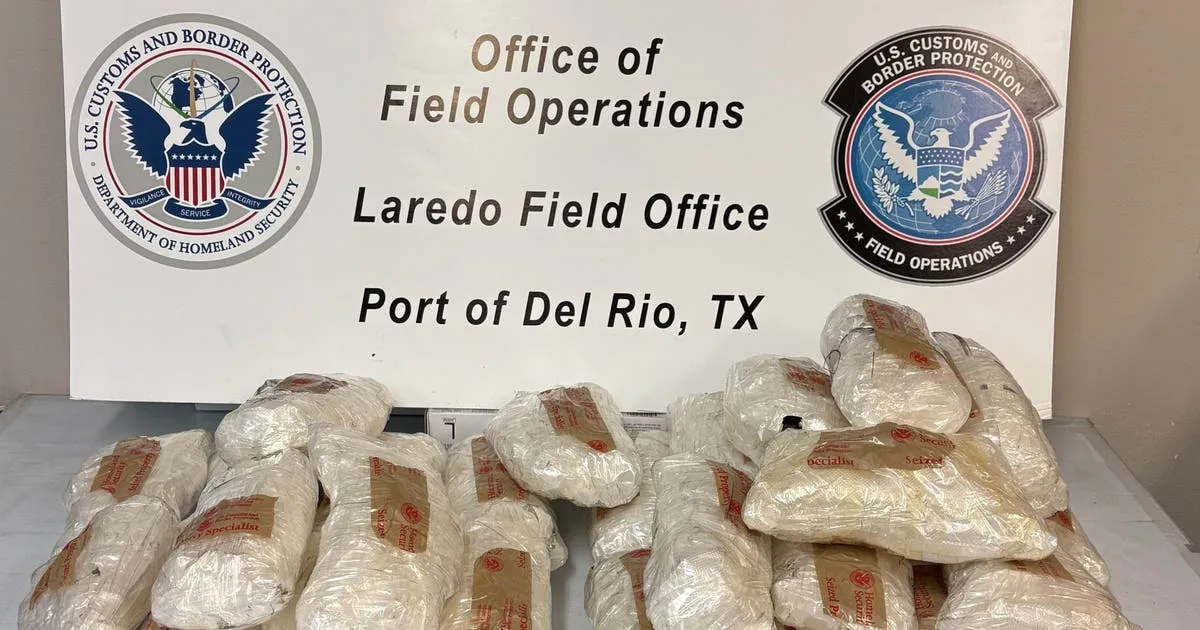 Nearly 40 pounds of meth found hidden in driver's spare tire at Texas border, officials say