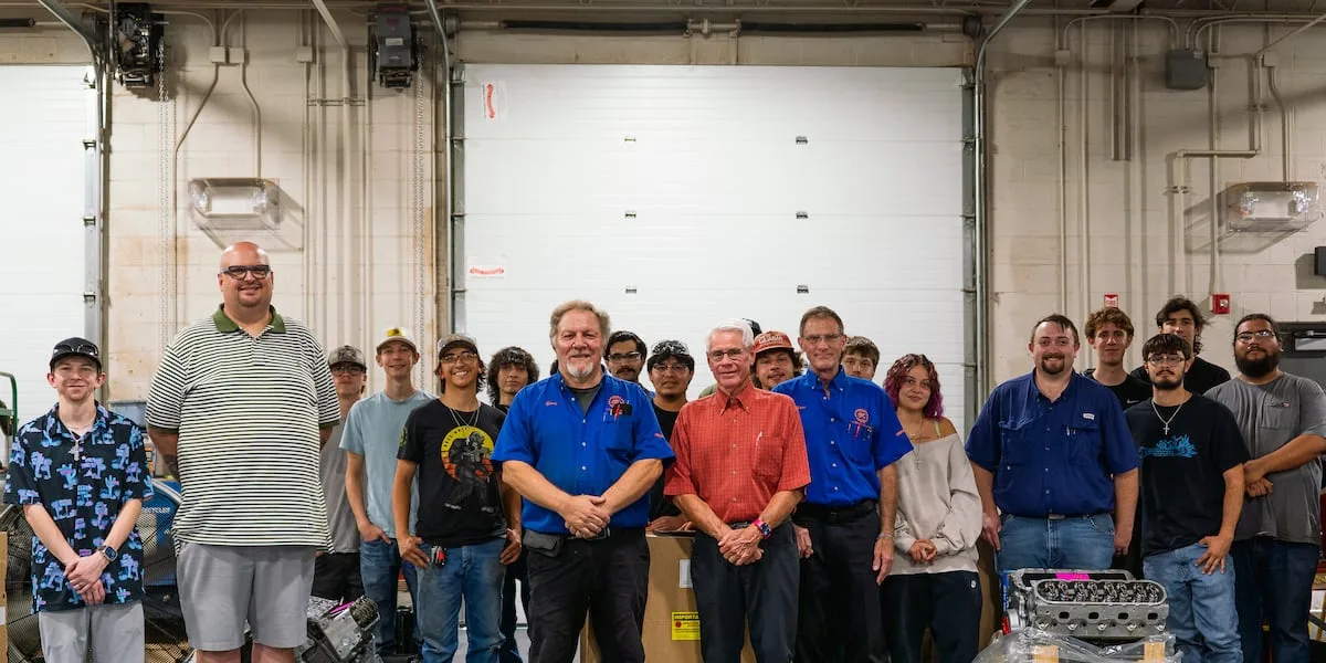 Scoggin-Dickey donates four vehicle engines to SPC automotive program