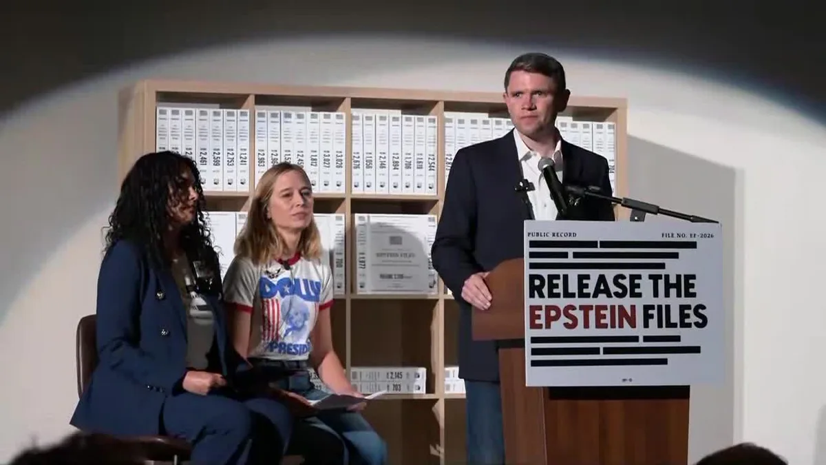 James Talarico demands release of Epstein files while visiting Dallas