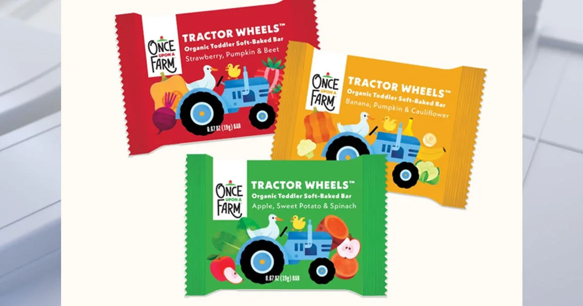 Chewy cookie bars designed for toddlers recalled over choking hazard