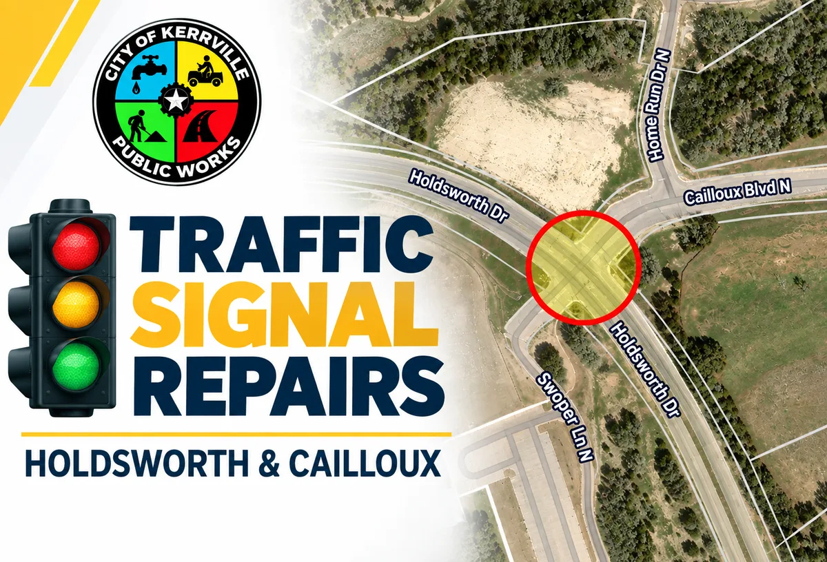 Repairs scheduled for Holdsworth, Cailloux traffic signal