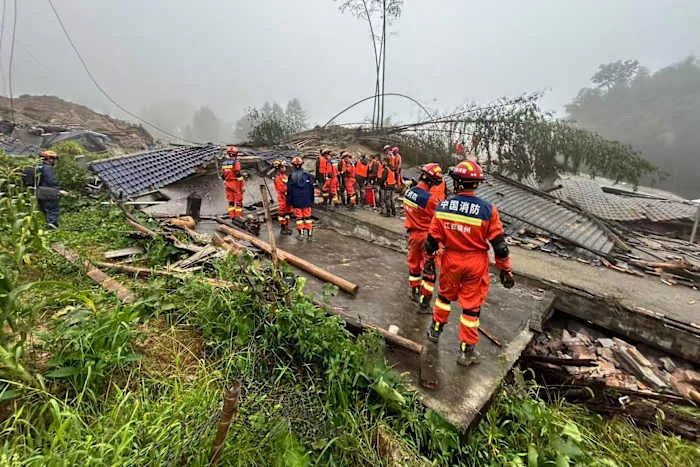 Mudslide death toll in China rises to 3 after heavy rain from Typhoon Saudel