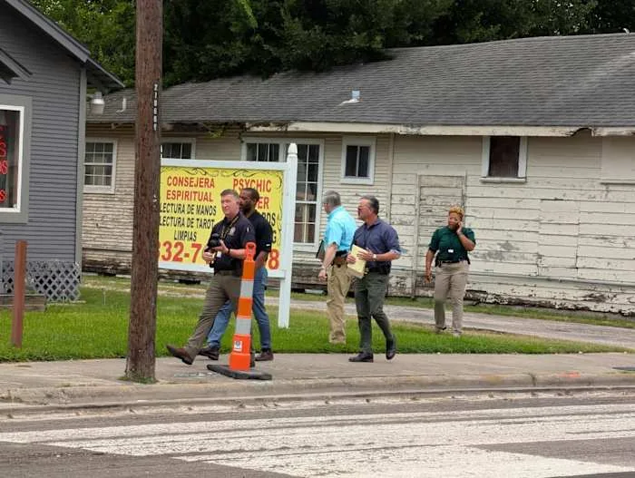 Harris County DA investigators return to east Houston scene of ICE agent shooting that killed Lorenzo Salgado Araujo