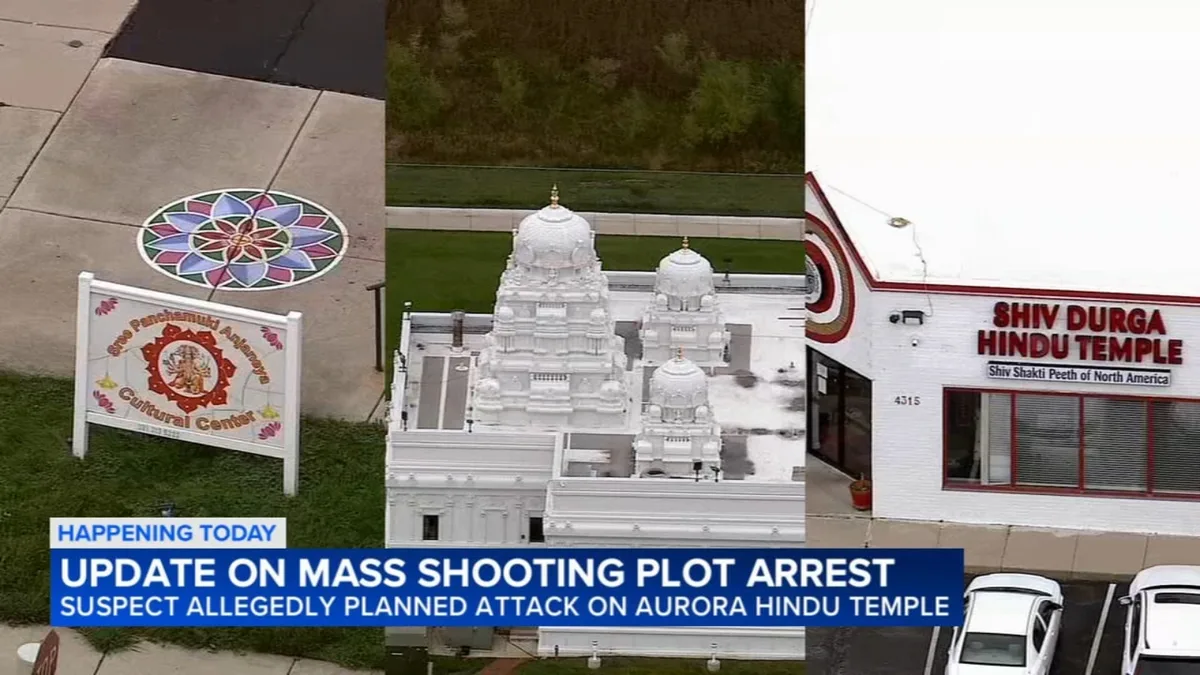 Teen accused of plotting mass shooting at Chicago-area Hindu temple