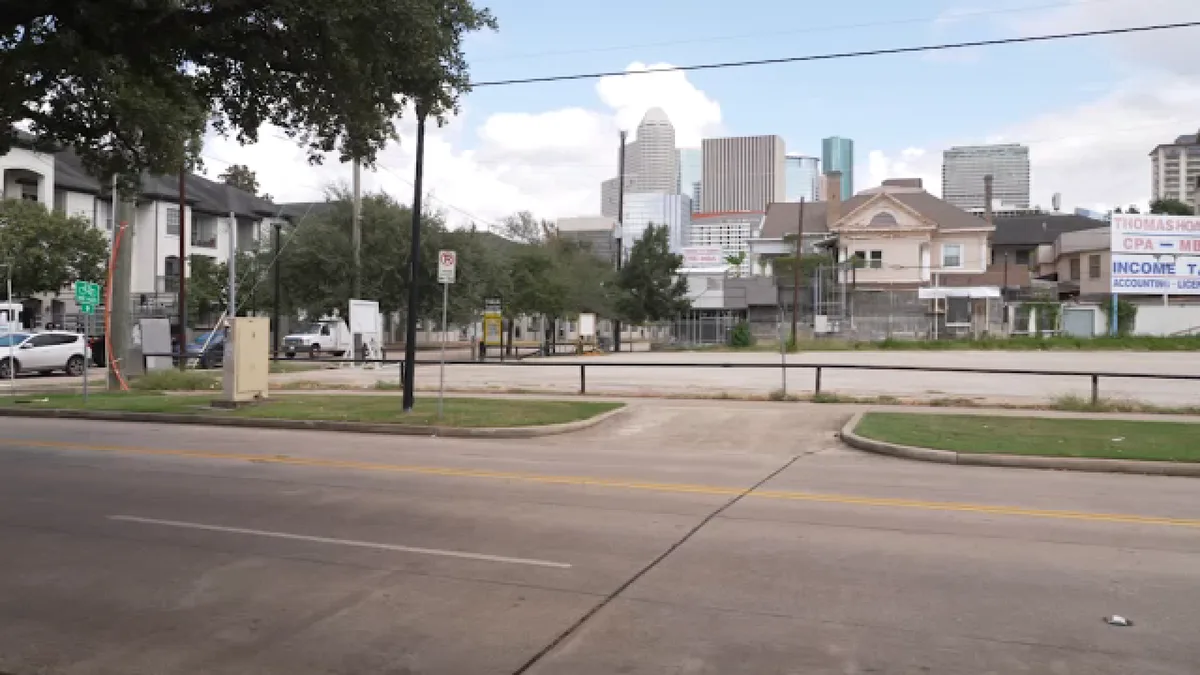 Midtown residents protesting against a proposed new gas station