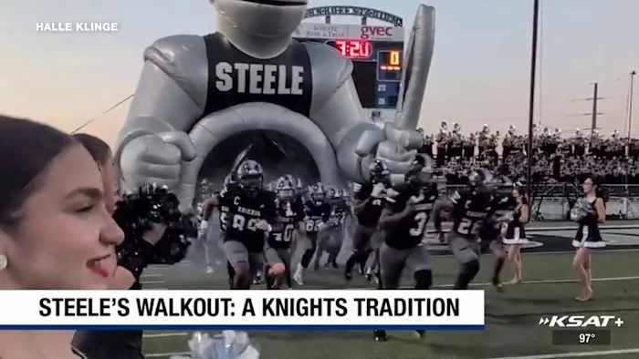KSAT Pigskin Classic: Steele High School's 'Walkout' tradition connects generations of Knights