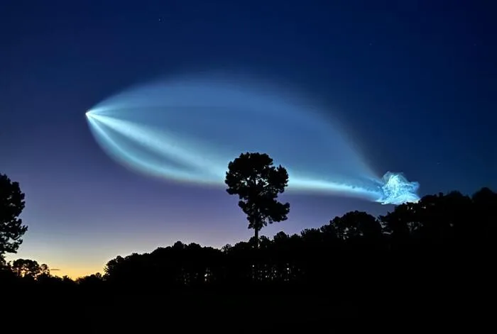 SpaceX launch lights up skies over Florida and Georgia with rare 'jellyfish' cloud