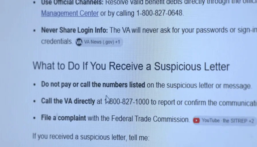BBB Rio Grande Valley warns of fake check, letter targeting veterans