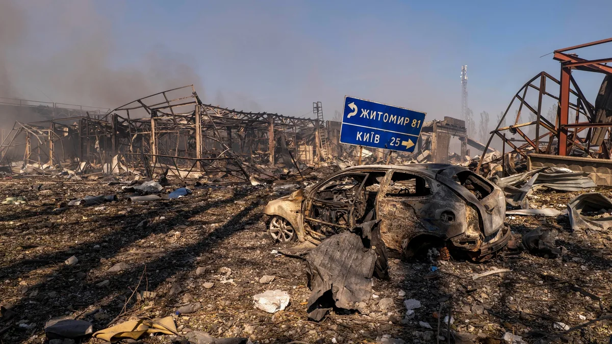 Russian strike on Ukrainian warehouse kills 37 in war's deadliest attack this year