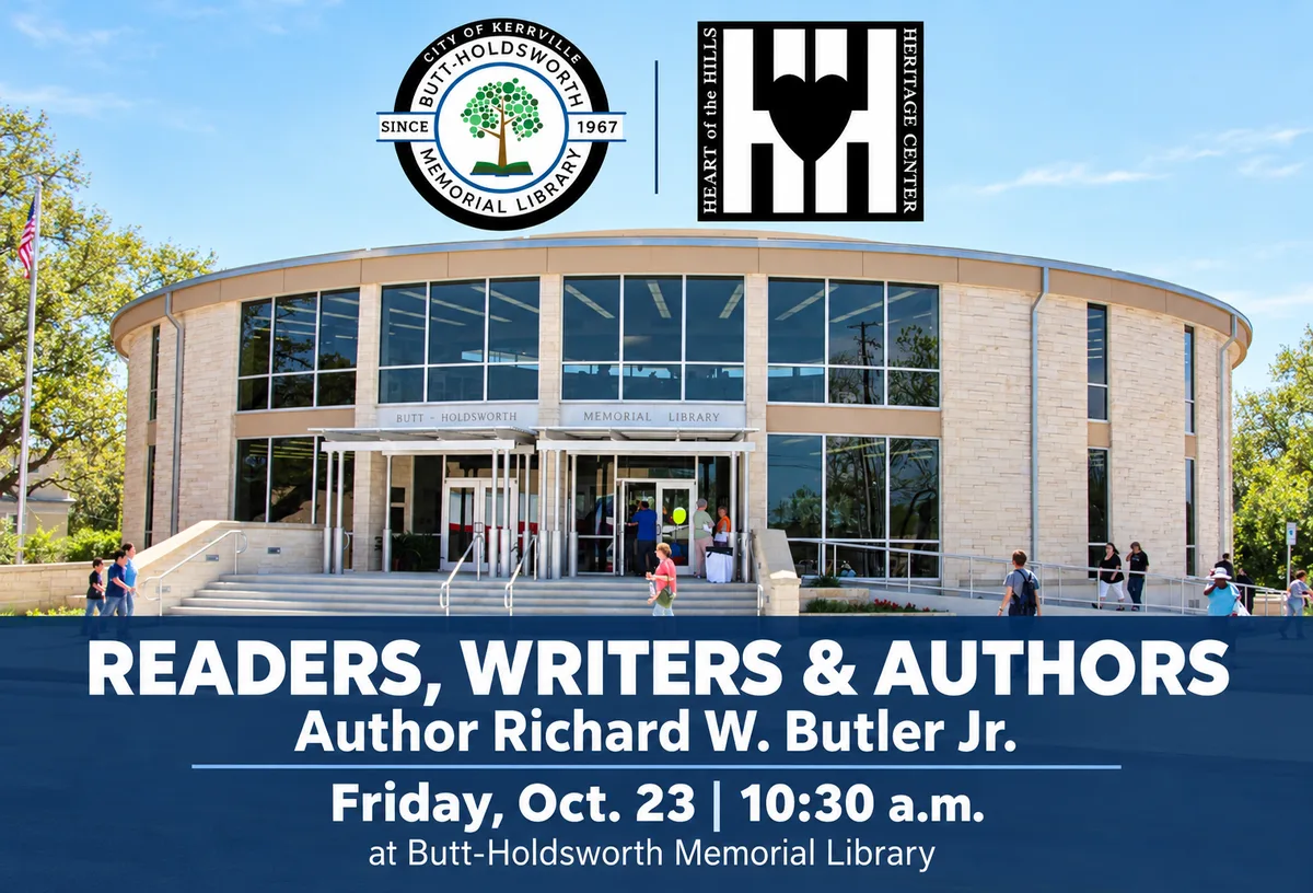 Readers, Writers & Authors: Library to host author Richard W. Butler Jr.