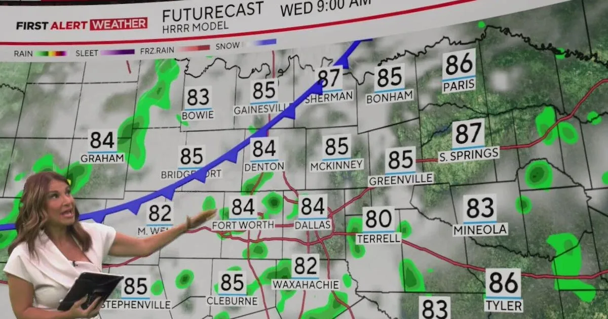 Morning showers in store for a lucky few in North Texas