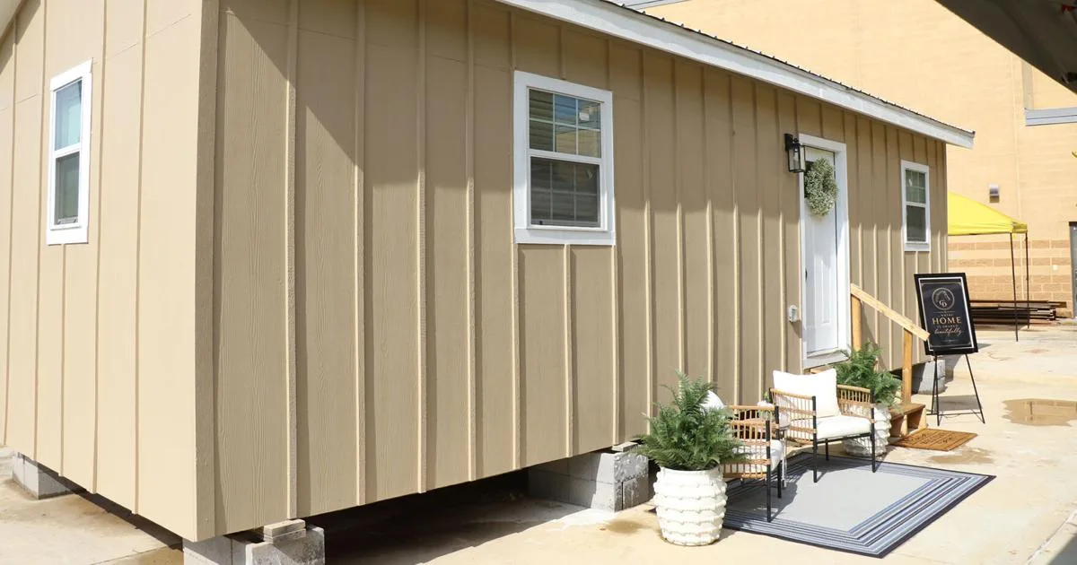 Seguin trades students build tiny home with help from community
