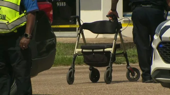 Elderly man with walker fatally struck by vehicle at intersection in southeast Houston; driver arrested