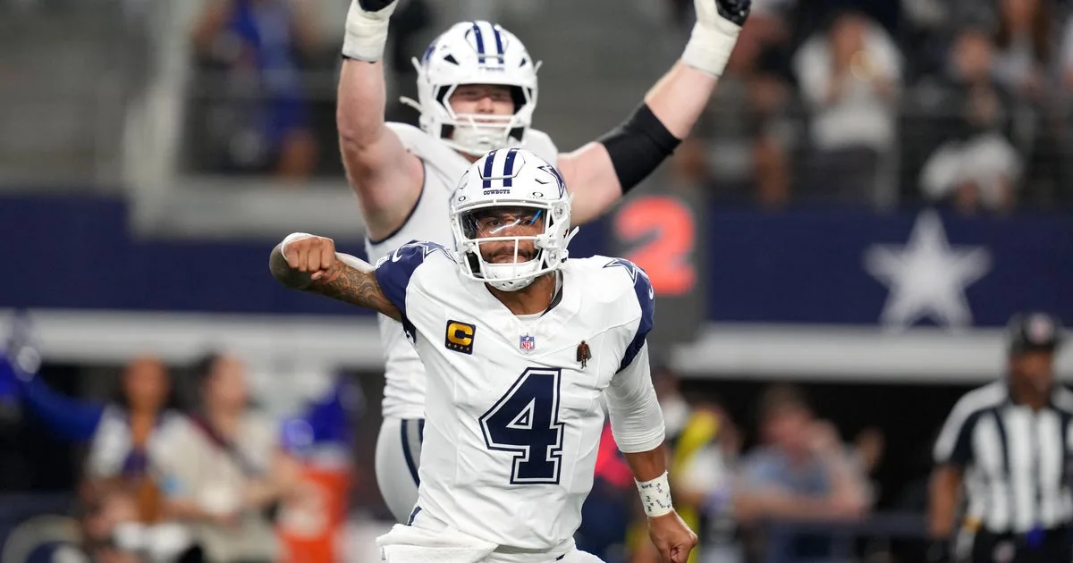 Dak Prescott breaks Tony Romo's franchise record as Cowboys beat Commanders 37-20 in home opener