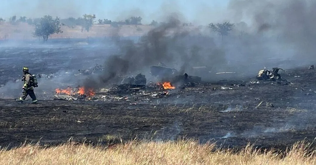 Military helicopter crashes in Salado
