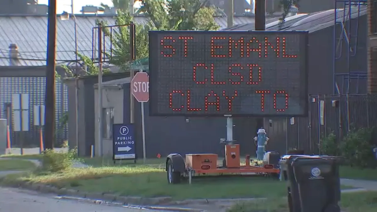 Portion of St. Emanuel Street to be closed until Halloween for sewer work, TxDOT says