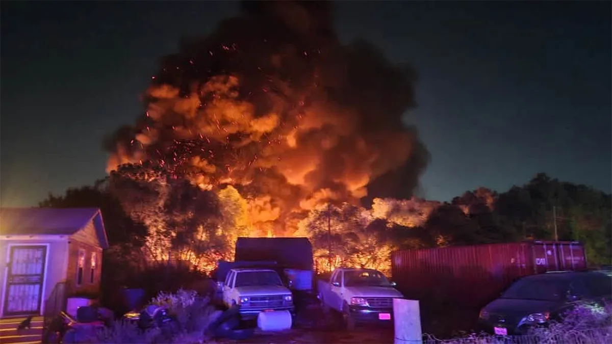 Officials lament lack of water in Sand Branch after 10-acre grass fire