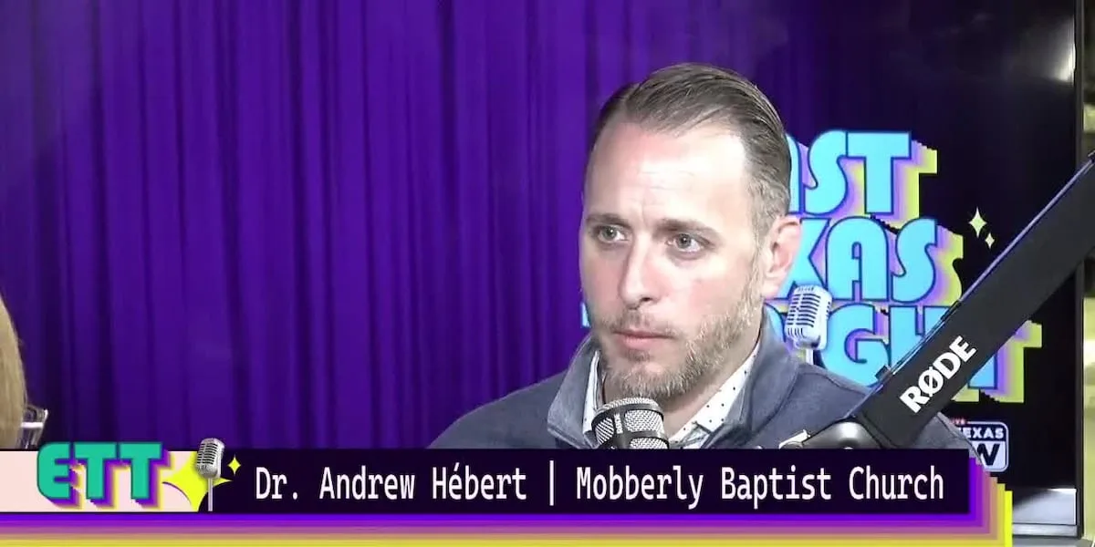 East Texas Tonight: Dr. Andrew Hbert discusses life as pastor and life outside the church