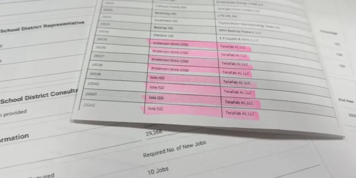 Grimes County school districts benefiting from Terafab set to vote on budgets Thursday