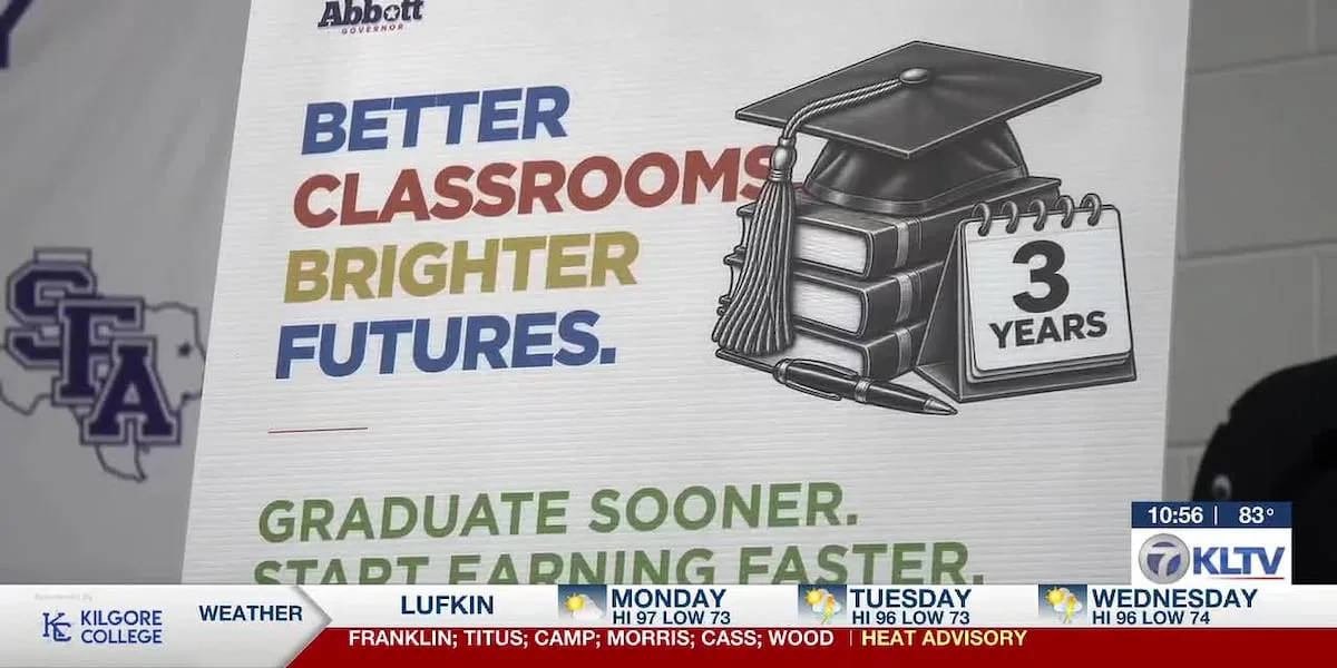 SFA provost outlines challenges with Gov. Abbott's call for 3-year bachelor's degree programs