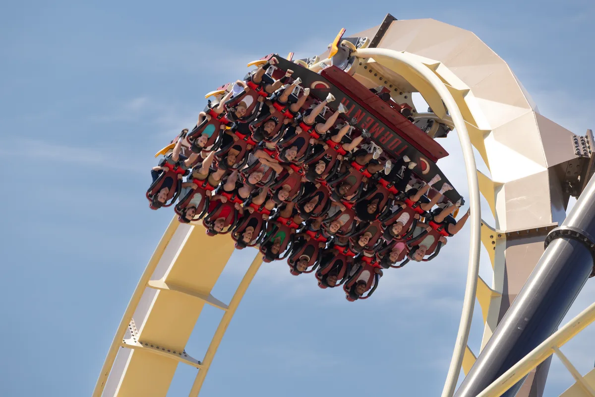 Six Flags' new Tormenta Rampaging Run is open, so obviously we had to ride it