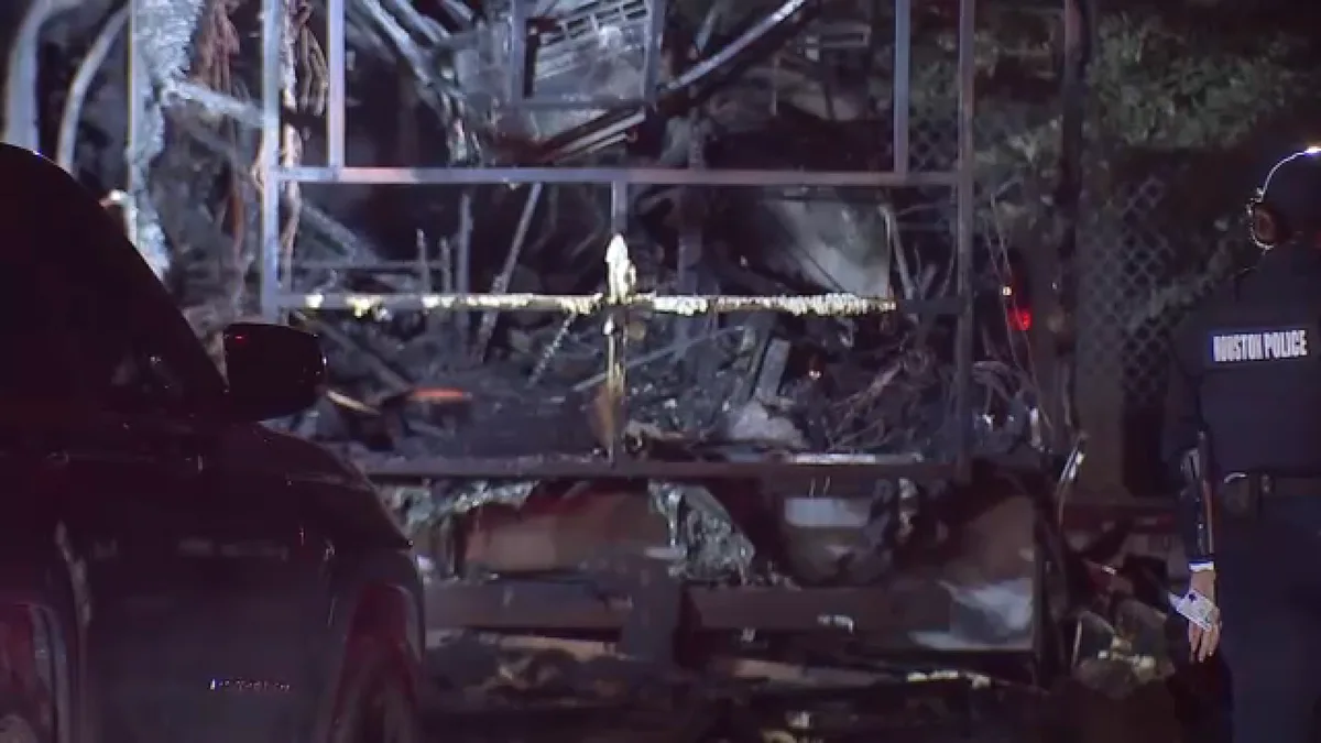 Man in his 70s killed after parked RV catches fire in southeast Houston, HPD says