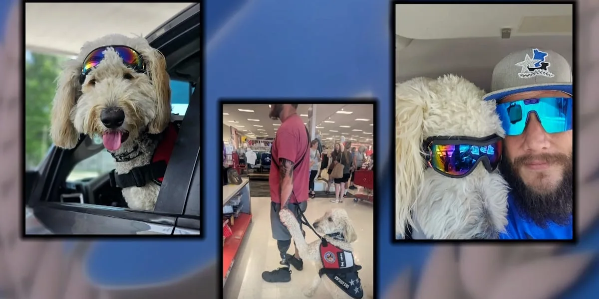 This veteran is using his service dog to regain independence