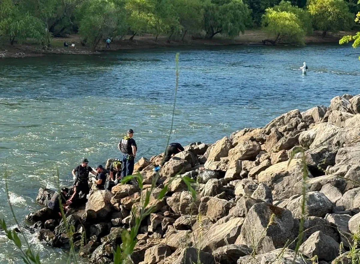 Lewisville fisherman rescued after falling down steep, rocky embankment
